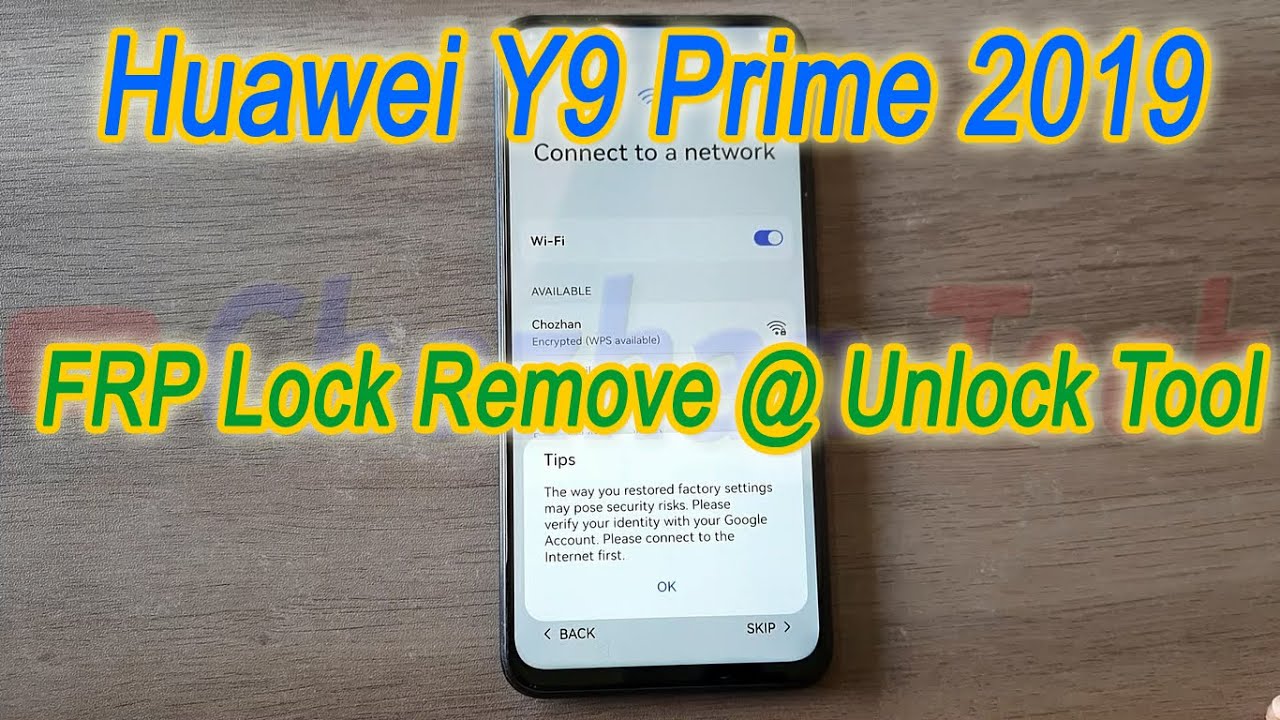 Huawei y9 prime 2019 stk l21 frp lock remove using unlock tool youtube