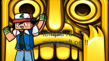 {minecraft pe maps} temple run 2!!