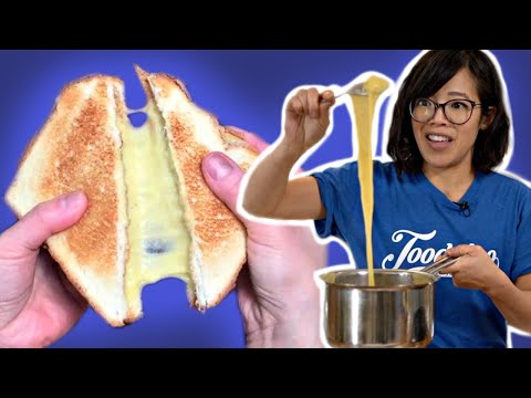 How to Make STRETCHY VEGAN Mochi Cheese -- Grilled Mochiese Sandwich | emmymade