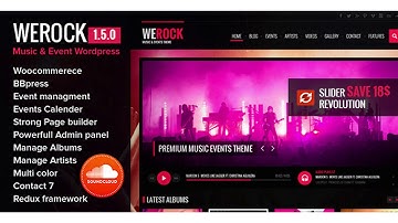 WeRock Multipurpose Music & Event WordPress Theme | Themeforest Website Templates and Themes