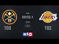 Nuggets @ Lakers | NBA on TNT Live Scoreboard | #WholeNewGame