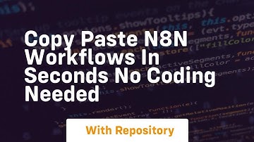 Copy paste n8n workflows in seconds no coding needed