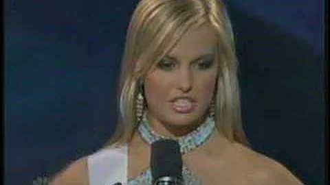 Miss Teen USA 2007 - South Carolina answers a question