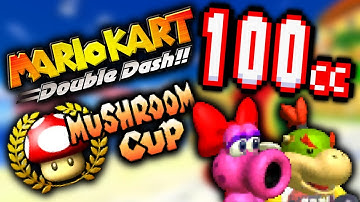 Mario Kart: Double Dash!! (GameCube) 100% Walkthrough PART 4 - 100CC MUSHROOM CUP