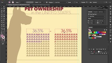 Cats versus Dogs Infographic - Creating a Graph Using an Array of Icons