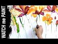 Acrylicpainting timelapse painting - Ink - acryl malen - satisfying floral art