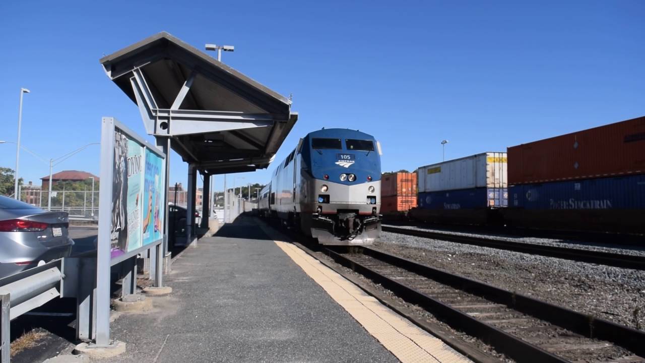 Amtrak 449 At Worcester Staitin/Yard YouTube