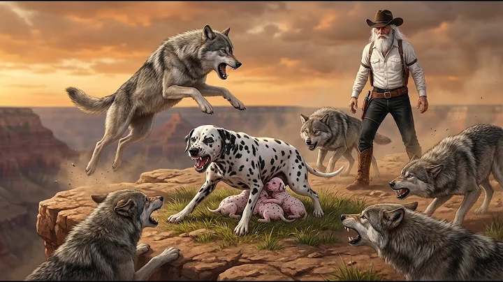 Heroic Dalmatian Mom Fights Off Wild Wolves to Protect Her Puppies 🐾🔥| Wildlife Rescue