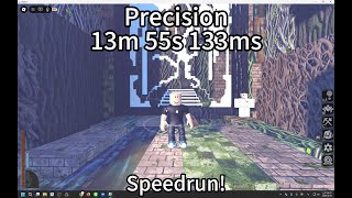 Roblox Abyss World: Precision speedrun 13m 55s 133ms (verify usage record) | 淨除 Jing Chu | 機器磚塊 深淵世界