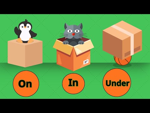 الصفوف الابتدائية شرح حروف الجر باللغة الإنجليزية للأطفال