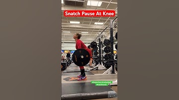 Snatch Pause At Knee #olympiclifts #teamcherokeebarbell