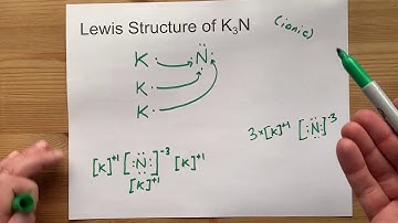 Draw the Lewis Structure of K3N (potassium nitride)
