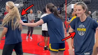 Caitlin Clark Pulling Sophie Cunningham Hair During Warmups! Indiana Fever vs. Atlanta Dream