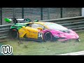 Best of lamborghini super trofeo 2024 crashes incidents  action at spafrancorchamps