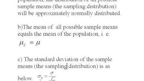 The Central Limit Theorem, Part 1 of 2