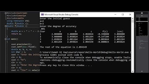 Secant Method program in C++ with source code | Numerical Analysis