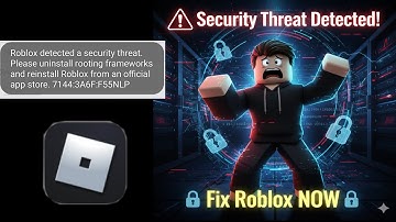 how to fix roblox security threat detected app problem | roblox detected a security threat
