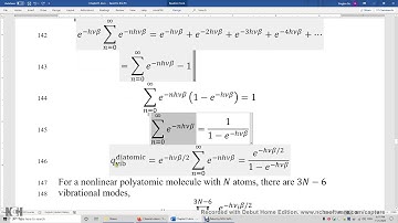 31 7 Vibrational Partition Function