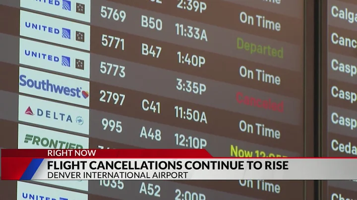 Hundreds of flights cancelled at DIA amid government shutdown
