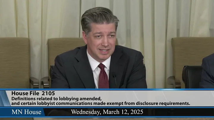 House Elections Finance and Government Operations Committee 3/12/25