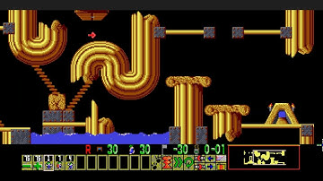 Lemmings Redux [Lunatic 14]: Move on in two separate groups