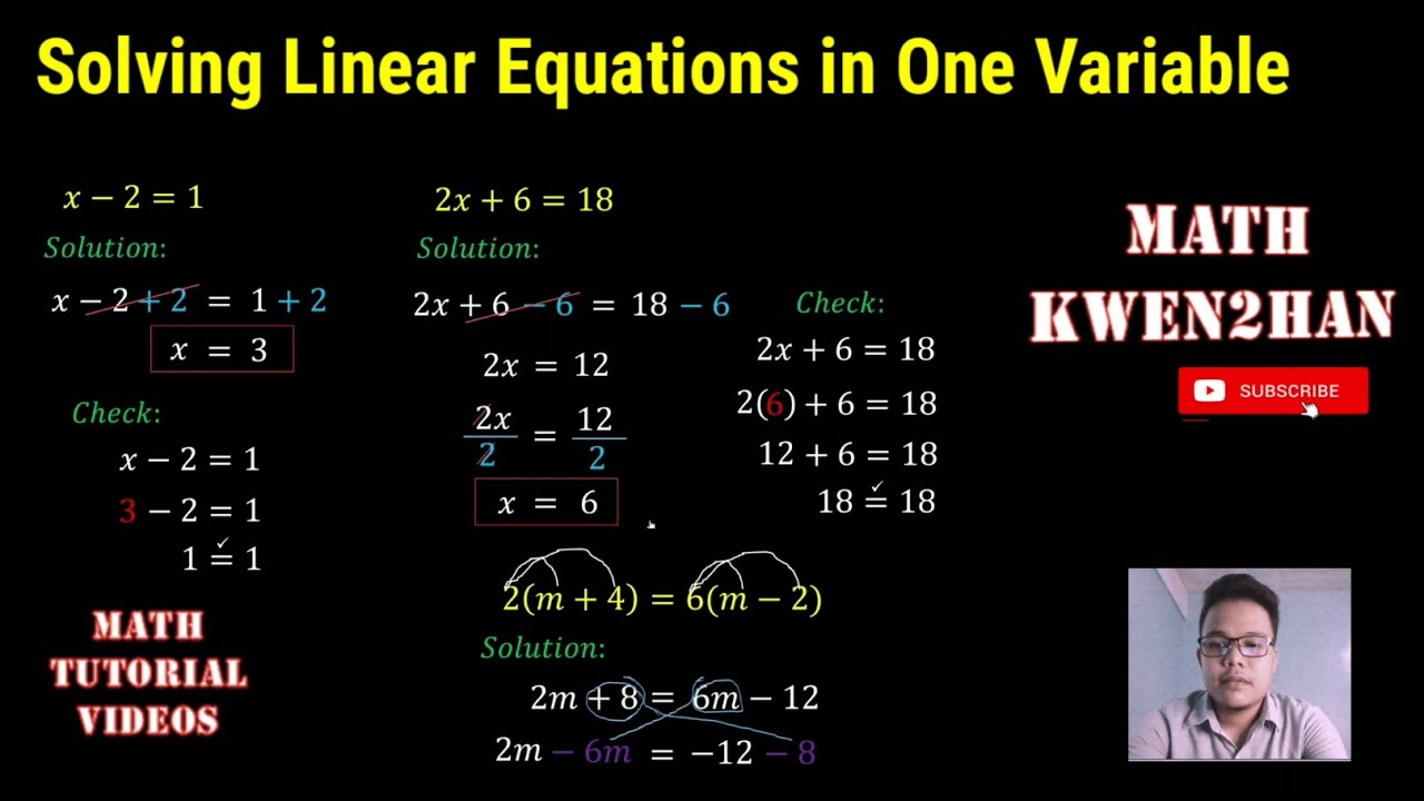 How to SOLVE Linear Equations in One Variable? A step-by-step guide ...