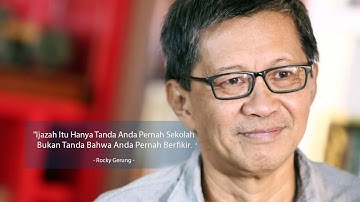 Ijazah Itu Hanya Tanda Anda Pernah Sekolah Bukan Tanda Bahwa Anda Pernah Berfikir