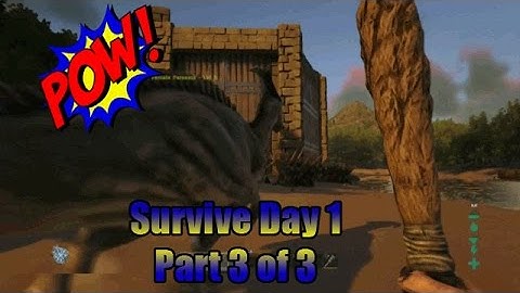 Ark Survival Evolved Xbox One Official Primitive Server How to survive 1st day Video 3 of 3