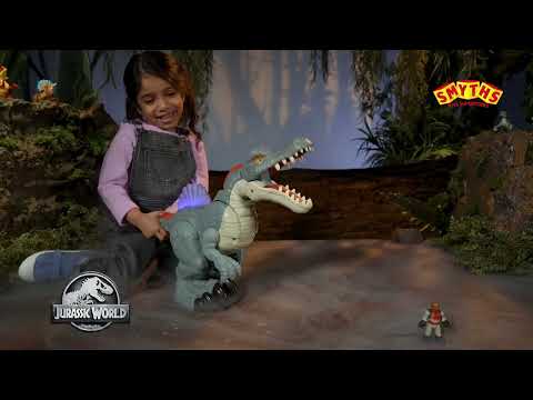 Fisher Price Imaginext Jurassic World Ultra Snap Spinosaurus with Lights & Sounds - Smyths Toys