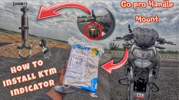 Ktm Led Indicator Install In Rtr 160 4v 🤯 & 200 4v || Go pro Handle Mount 🥳  #ledindicater #apache