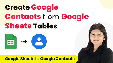 How to Create Google Contacts from New Google Sheets Tables Row