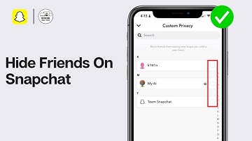 How To Hide Friends On Snapchat (2024)