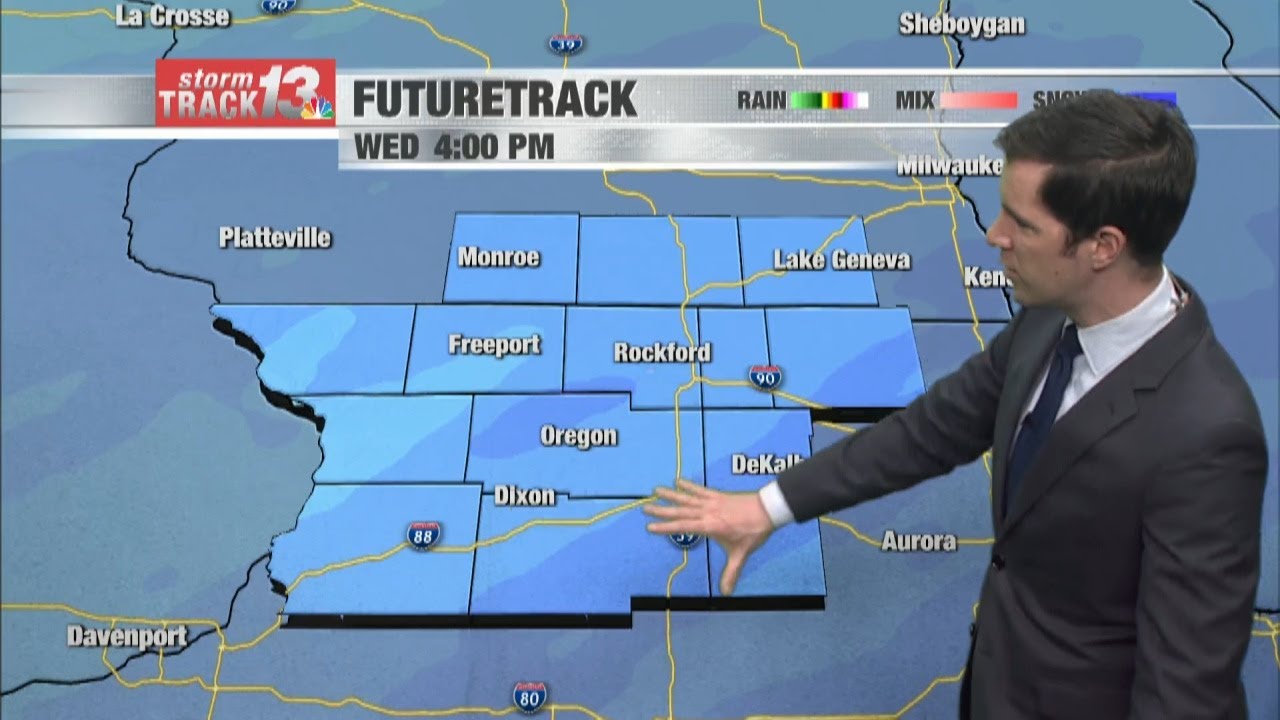 Snow showers lead to slick roads Wednesday - YouTube