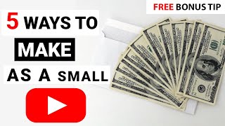 How to MAKE MONEY off YouTube | Top 5 ways to MAKE MONEY on YouTube