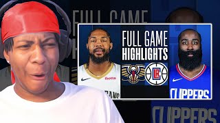 Lvgit Reacts To PELICANS at CLIPPERS | FULL GAME HIGHLIGHTS | February 7, 2024