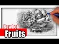 How to Draw a Fruit Bowl with Pencil