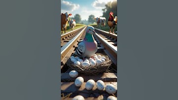 The Pigeon’s Perilous Home😭 #automation #AI #cat #birds #video #shorts #reels