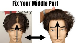 How to Remove a Middle Part  TheSalonGuy