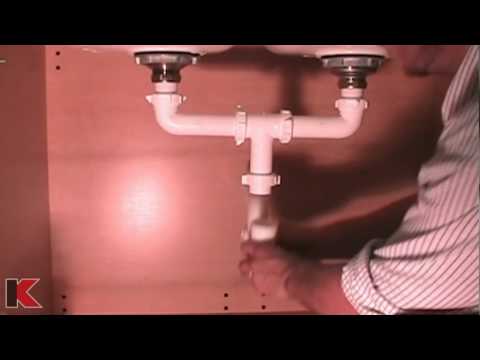 Double Bowl Sink Drainage Installation