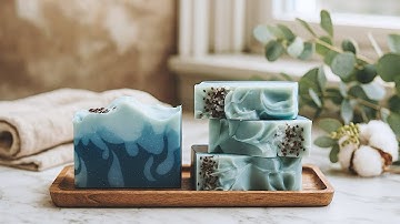 Eucalyptus and Cotton 🍃 Cold Process Soap Making 