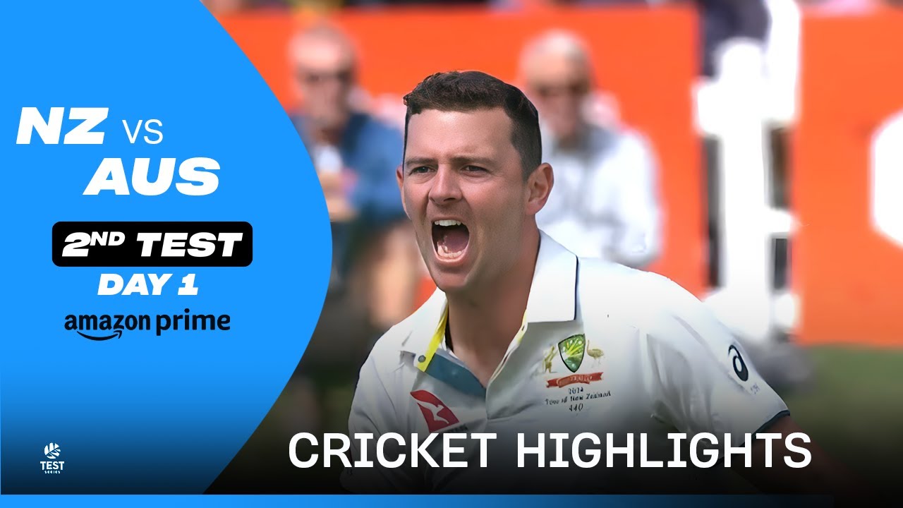 NZ vs AUS 2nd Test - Cricket Highlights | Day 1 | Prime Video India ...