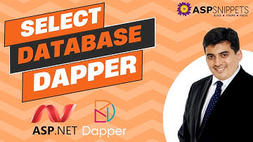 Using Select query with Dapper in ASP.Net