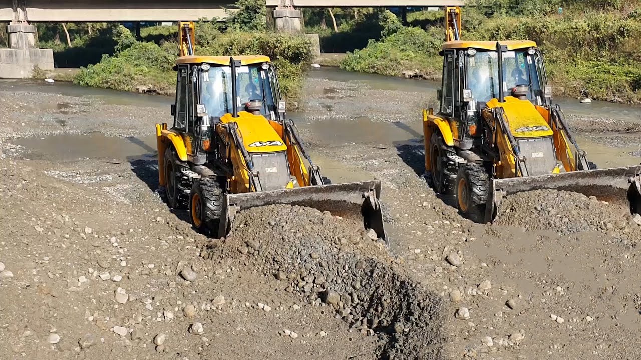 Backhoe Water JCB Backhoe SHOCKS by Insane River Dam Build & Water Blockage! ๐๐ฅ - YouTube