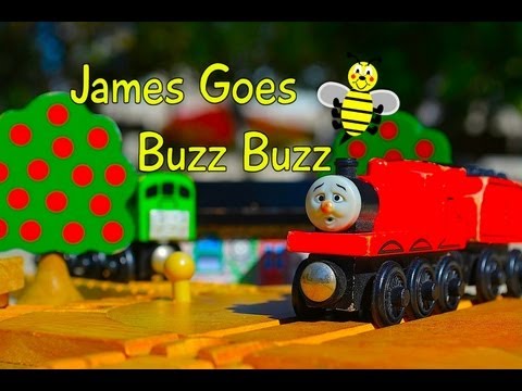 Thomas The Tank Engine & Friends JAMES GOES BUZZ BUZZ Story Set - Wooden Toy Train Review