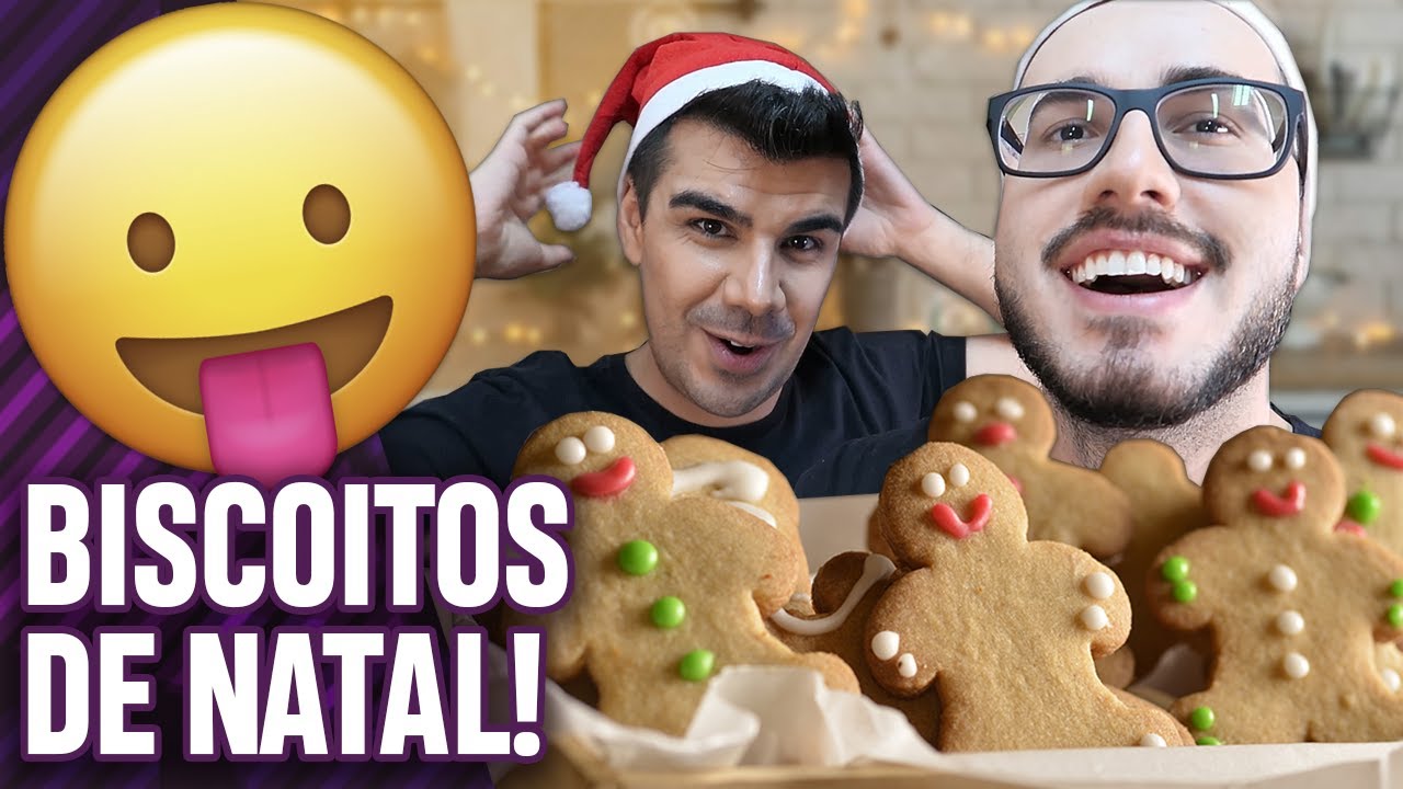 COMO FAZER BISCOITO DE NATAL DE GENGIBRE DECORADO! (GINGERBREAD) | Virou Festa