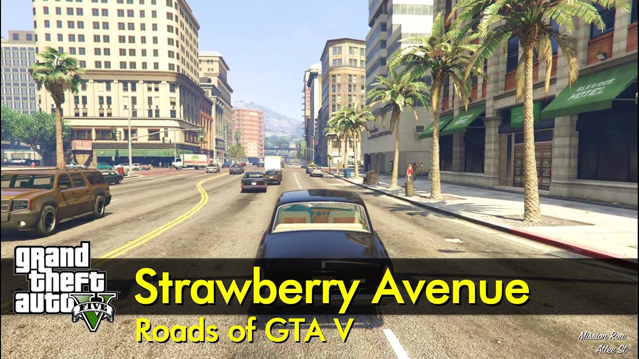 Strawberry Avenue Roads Of Gta V The Gta V Tourist Youtube