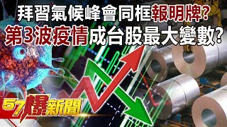 拜習氣候峰會同框「報明牌」? 第3波疫情成台股最大變數?!-黃世聰 阮慕驊 徐俊相《57爆新聞》精選篇 網路獨播版-1900-1 拜習氣候峰會同框「報明牌」? 第3波疫情成台股最大變數?!-黃世聰 阮慕驊 徐俊相《57爆新聞》精選篇 網路獨播版-1900-1
