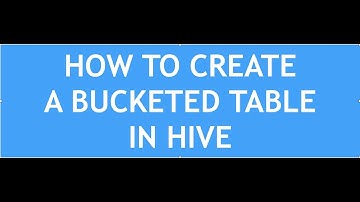 Hive Tutorial - 12 : Hive Bucketing | Bucketing in Hive | Create a bucketed table in hive