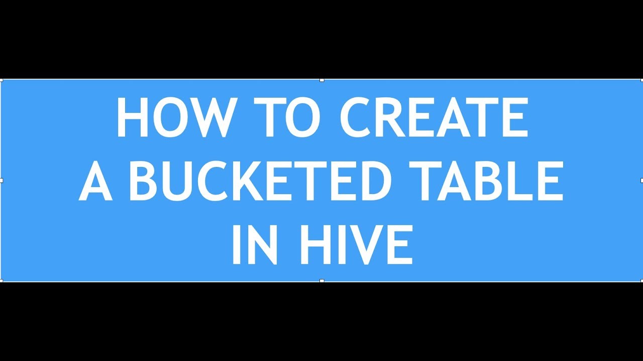 What Is Bucketing In Hive With Example at William Kimball blog