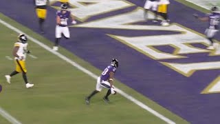 LAMAR JACKSON BUYS TIME AND FINDS JUSTICE HILL FOR TD 🔥 Ravens vs Steelers Wild Card Highlights